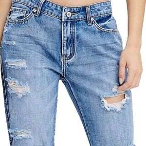 KanCan 26" distressed medium wash boyfriend jeans